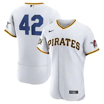 mens nike jackie robinson white pittsburgh pirates authenti